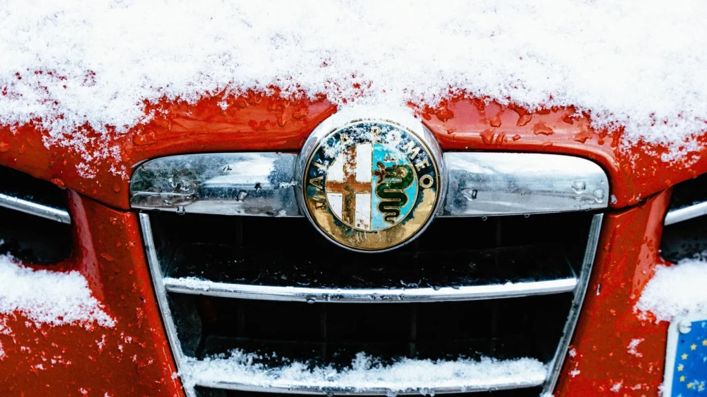 italian car alfa romeo coupe street europe
